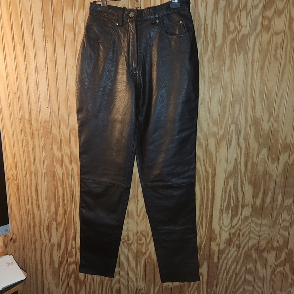 Harley Davidson Black Leather Pants